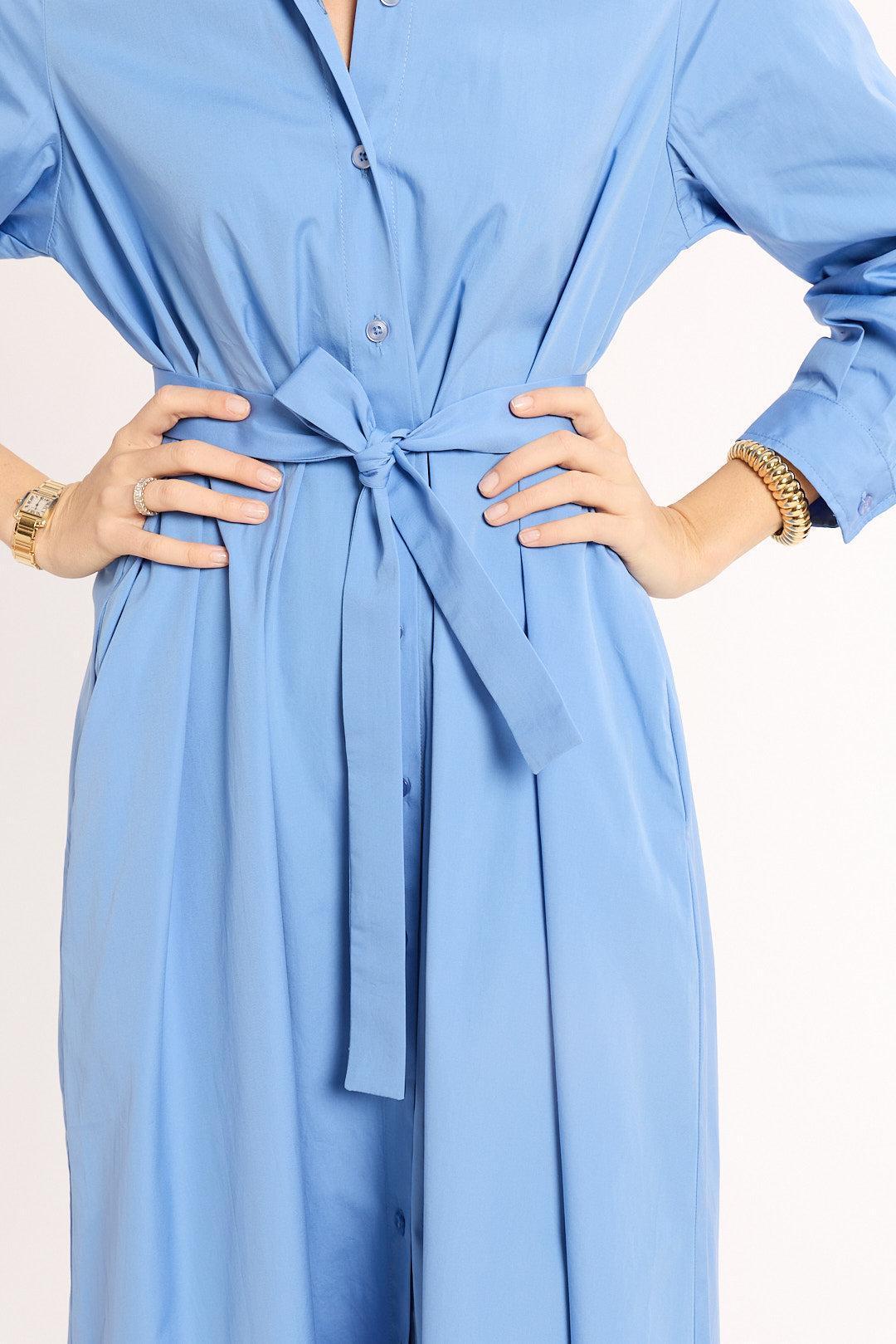 eleanor leftwich shirt dress Eleanor Shirt Dress Navy Stripe / 2XL