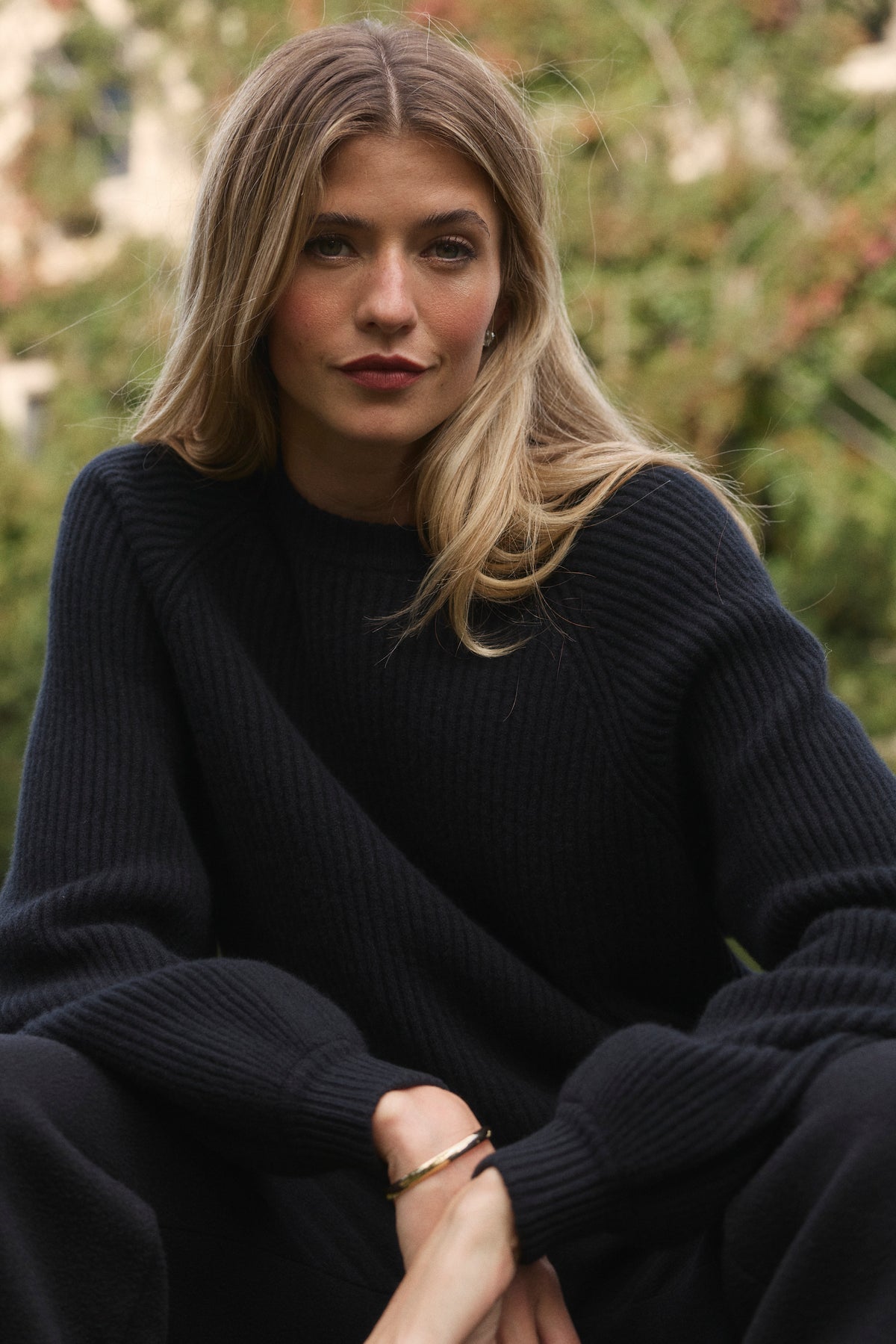Baby Cashmere Ribbed Crewneck