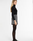 Archer Shorts in Grey Sparkle Tweed, side view | Eleanor Leftwich