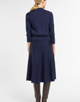 Cropped Cardigan in Midnight Multi, back view | Eleanor Leftwich