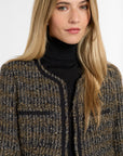 Dusti Jacket in Black & Gold, close-up detail | Eleanor Leftwich