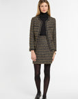 Dusti Jacket in Black & Gold, front view | Eleanor Leftwich