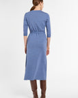 Easy Fit Dress in Delft Multi, back view | Eleanor Leftwich
