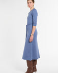 Easy Fit Dress in Delft Multi, side view | Eleanor Leftwich