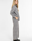 Eleanor Shirt in Grey Flannel, side view | Eleanor Leftwich