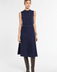 Flared Skirt in Midnight Multi, front view | Eleanor Leftwich