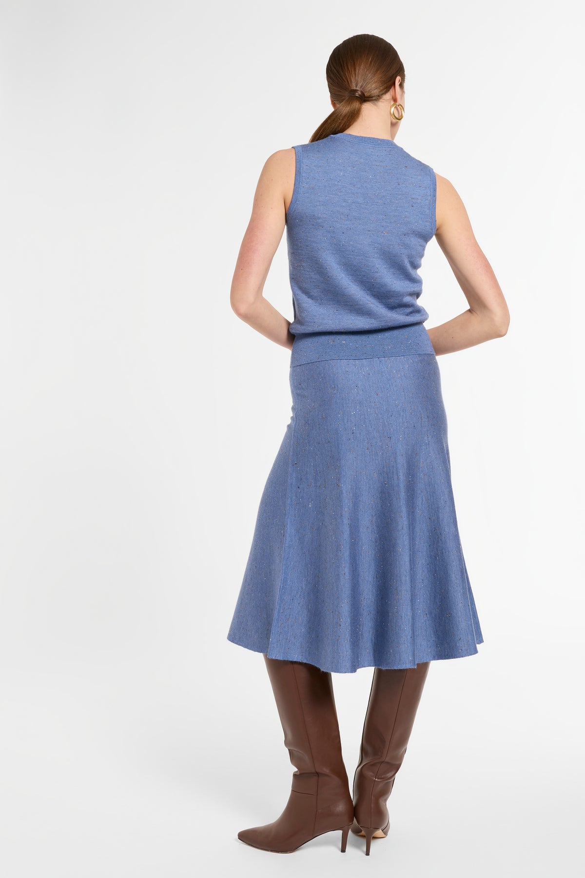 Shell in Delft Multi, back view | Eleanor Leftwich