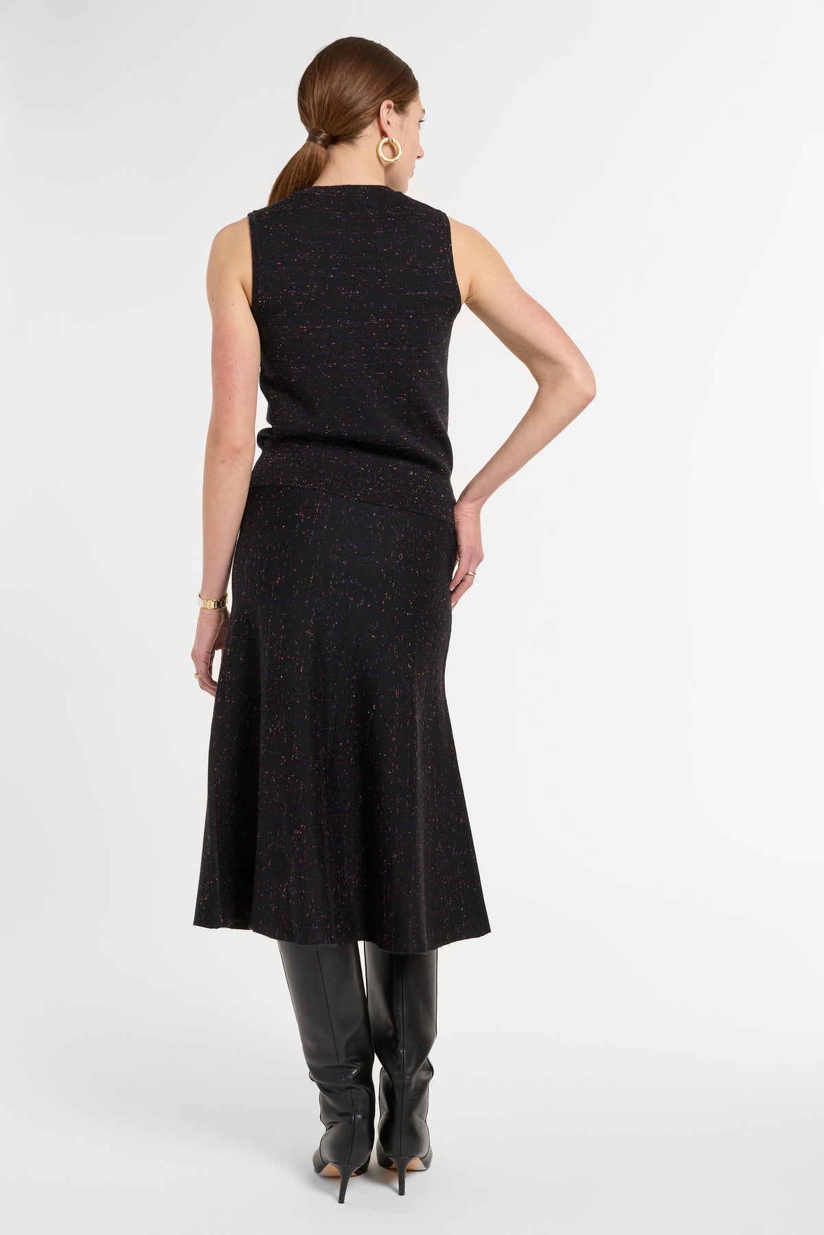 Shell in Onyx Multi, back view | Eleanor Leftwich