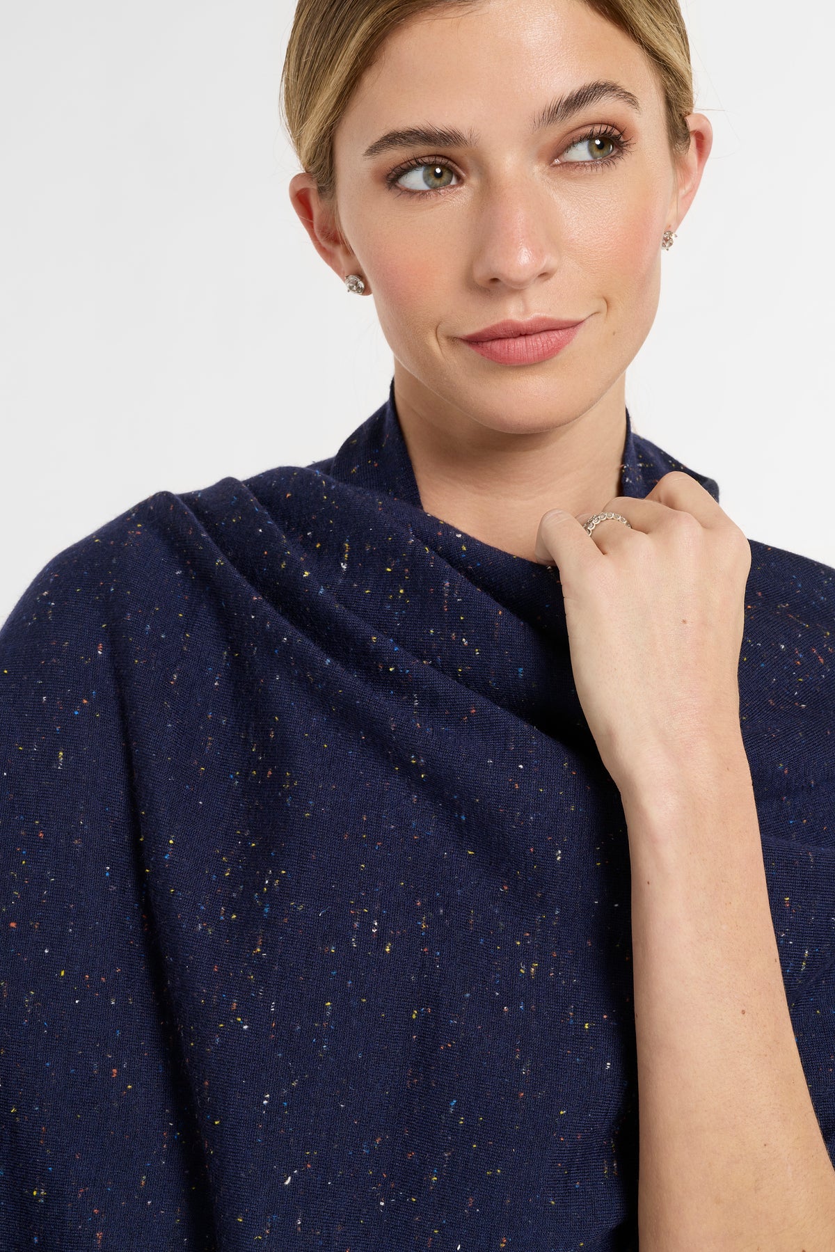 Wrap in Midnight Multi, close-up detail | Eleanor Leftwich
