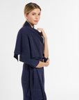 Wrap in Midnight Multi, side view | Eleanor Leftwich