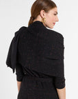 Wrap in Onyx Multi, back view | Eleanor Leftwich