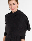 Wrap in Onyx Multi, side view | Eleanor Leftwich