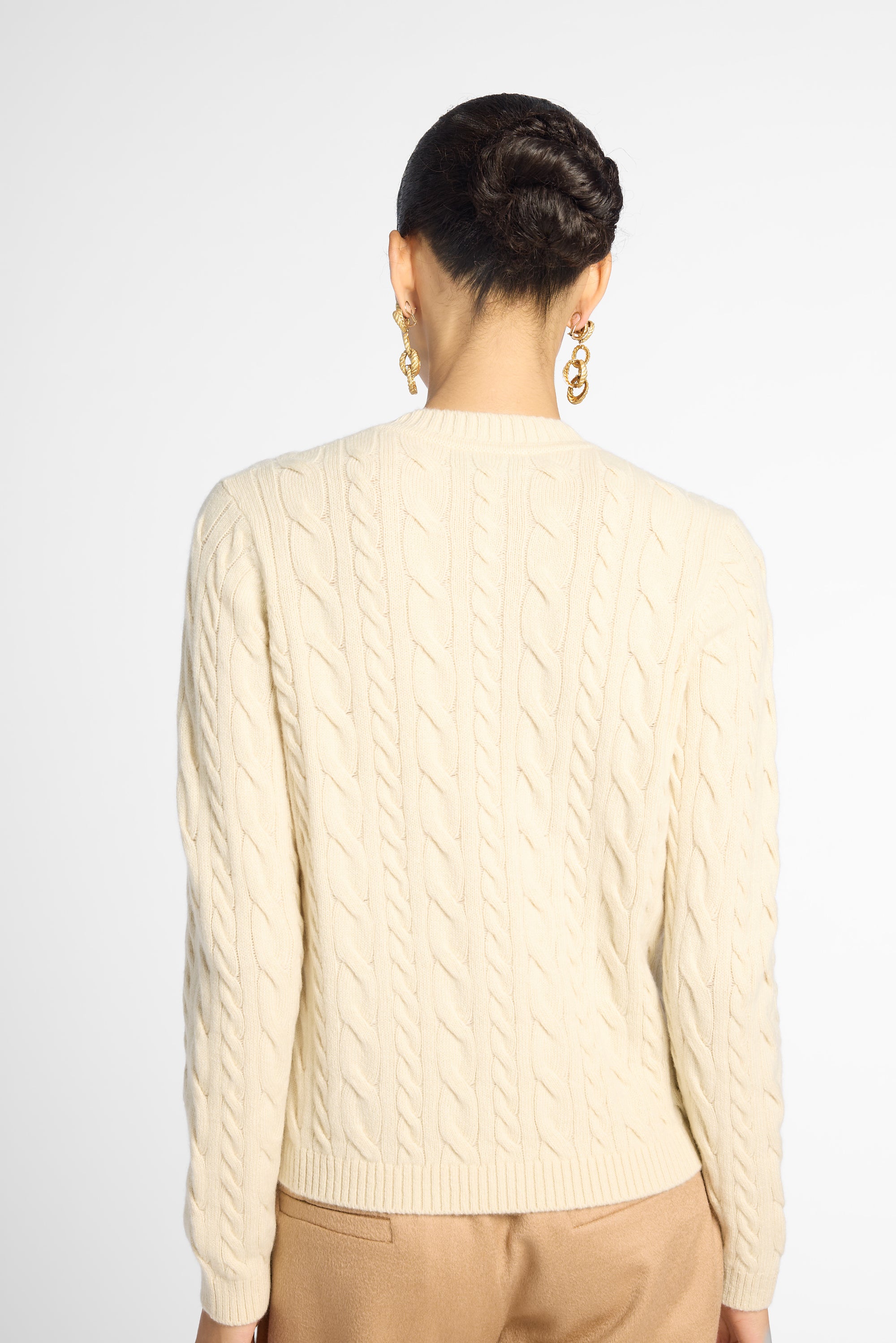 Cashmere Cable Knit Cardigan