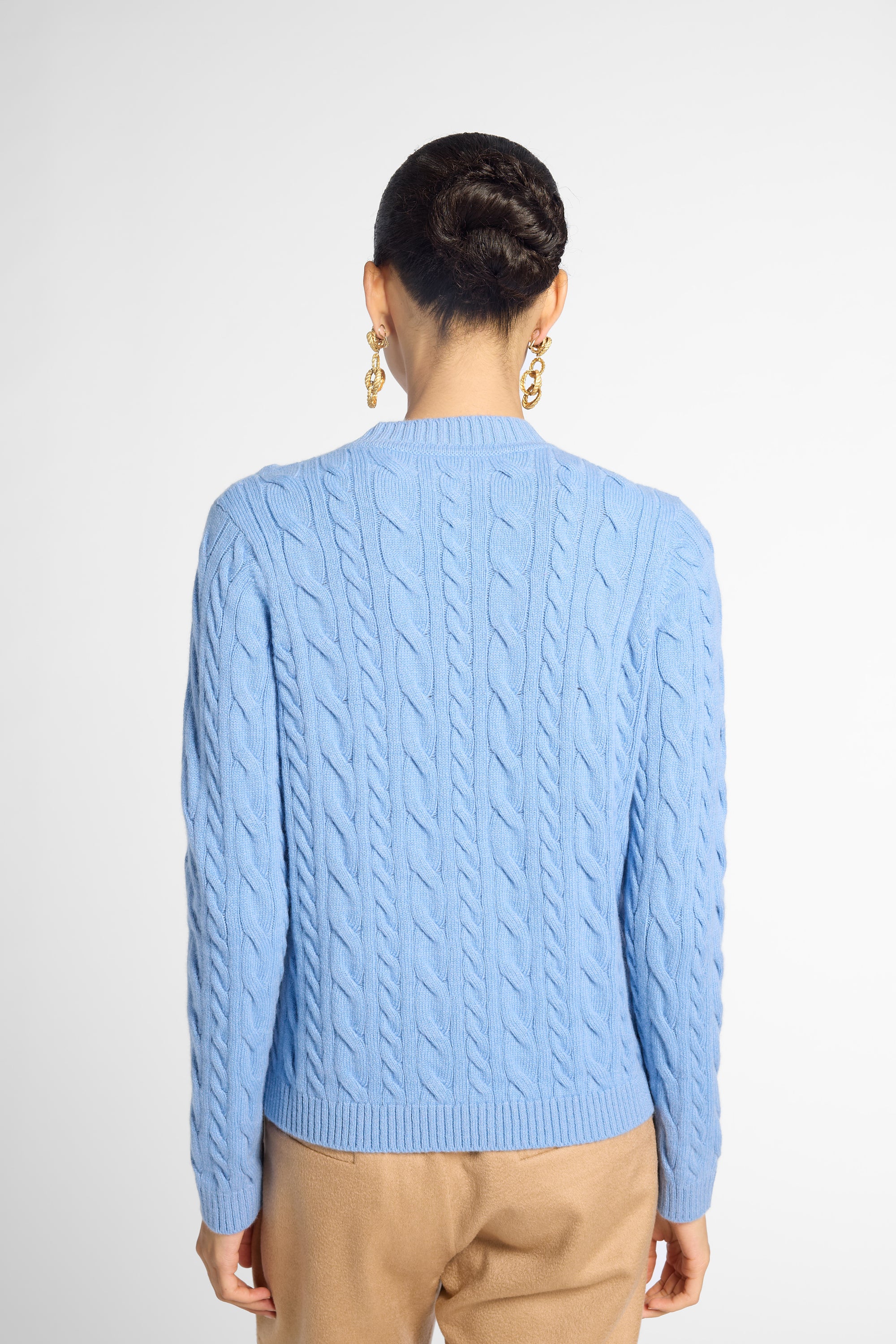 Cashmere Cable Knit Cardigan