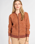 Bouclé Bomber Jacket
