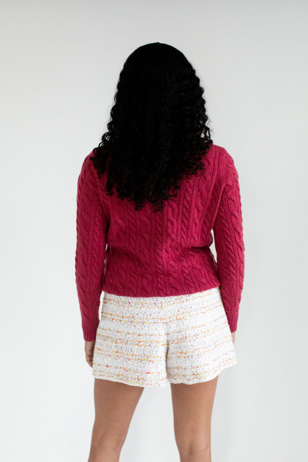 Cashmere Cable Knit Crew