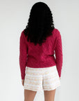 Cashmere Cable Knit Crew