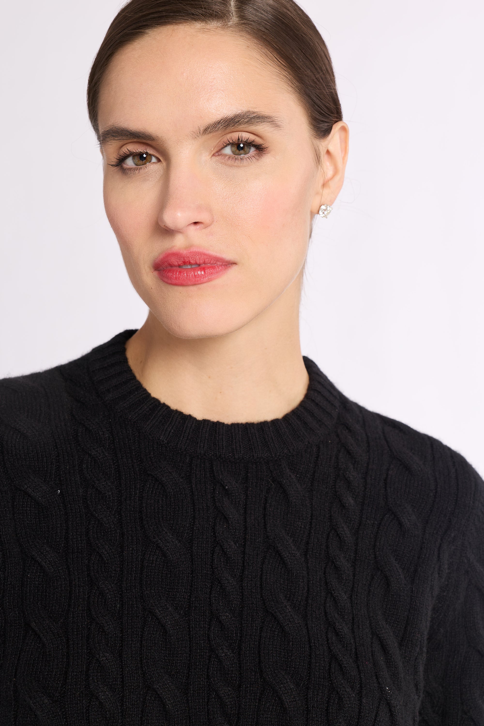 Cashmere Cable Knit Crew