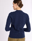 Cashmere Cable Knit Crew