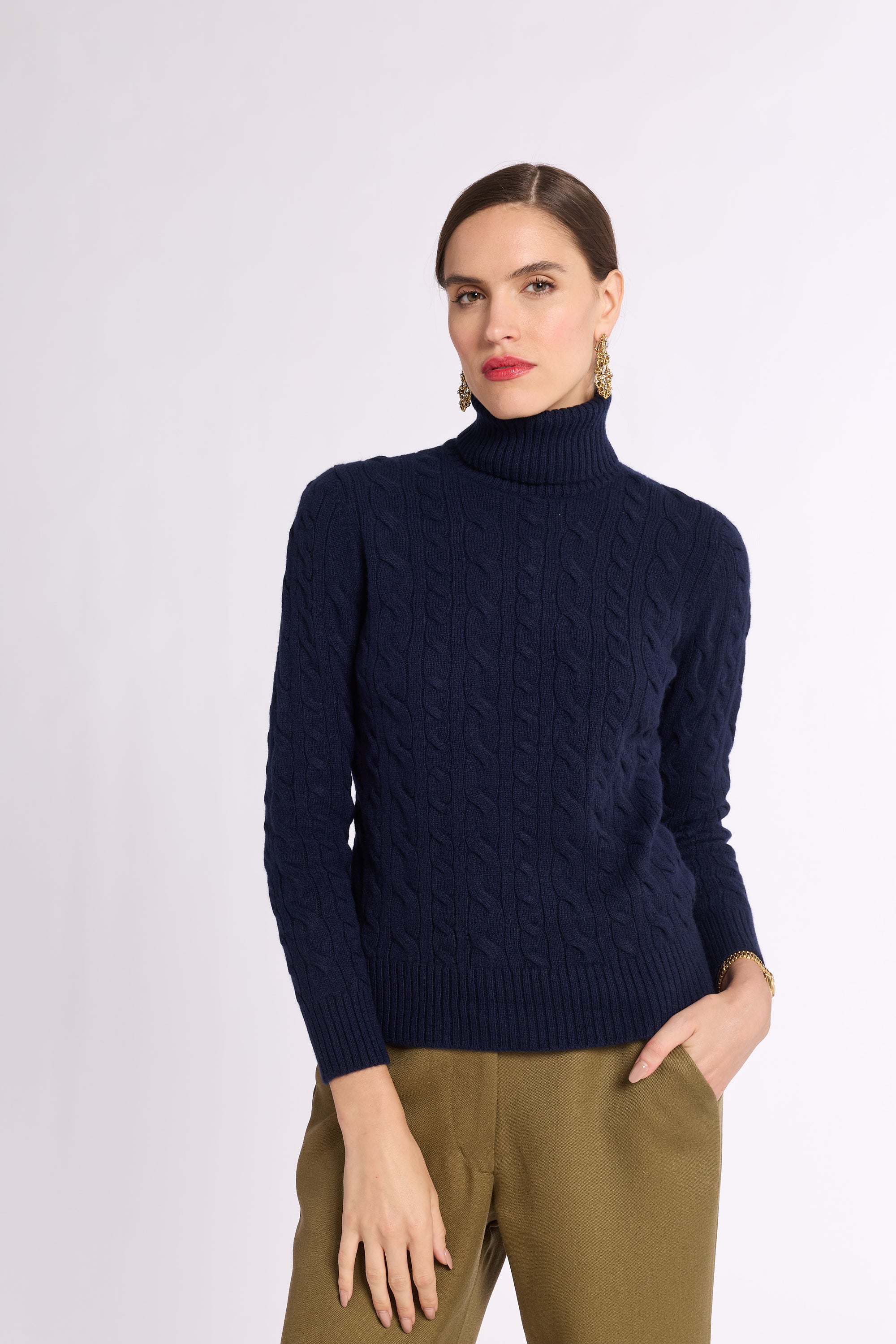 Cable Knit Turtleneck