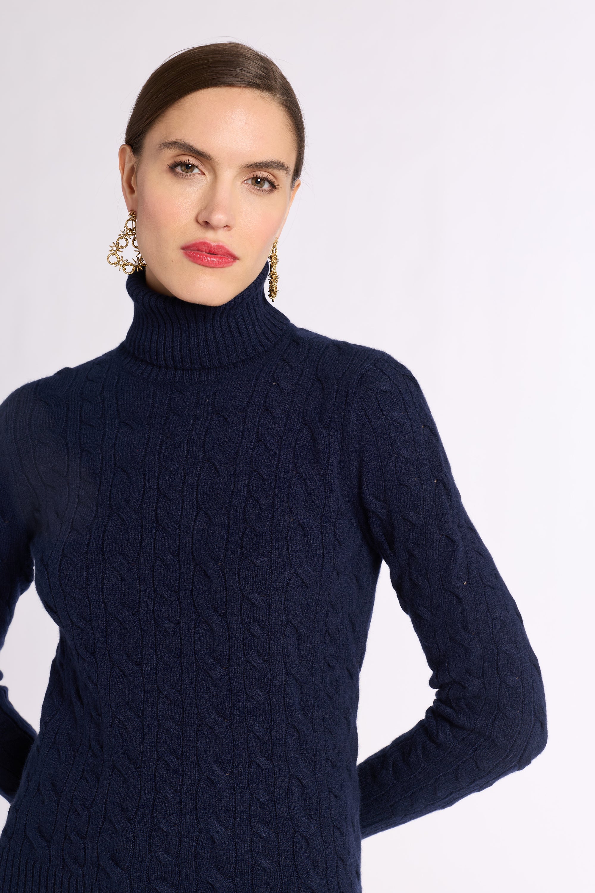 Cable Knit Turtleneck