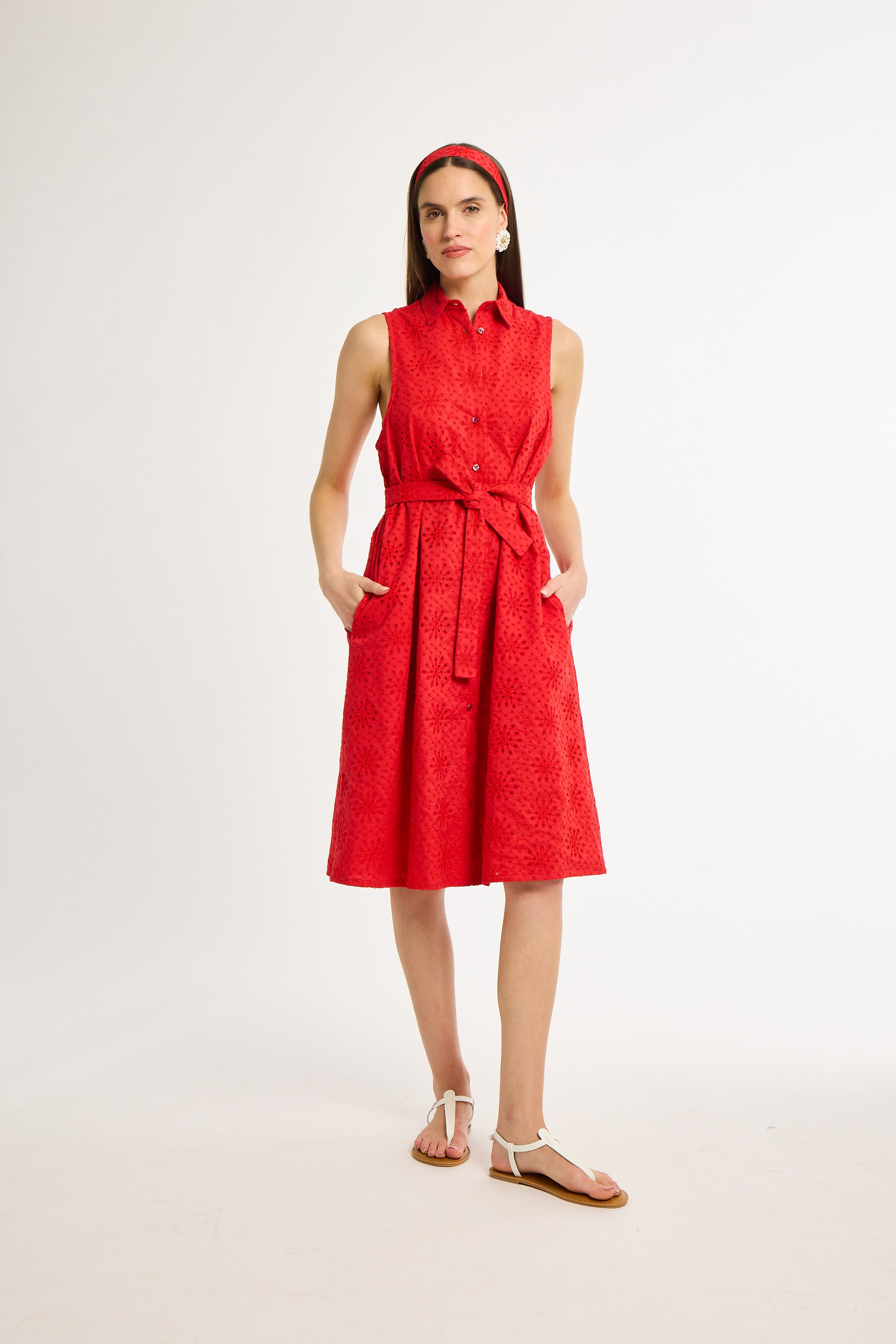 Lee Dress L / Red Eyelet Lee Dress L / Red Eyelet