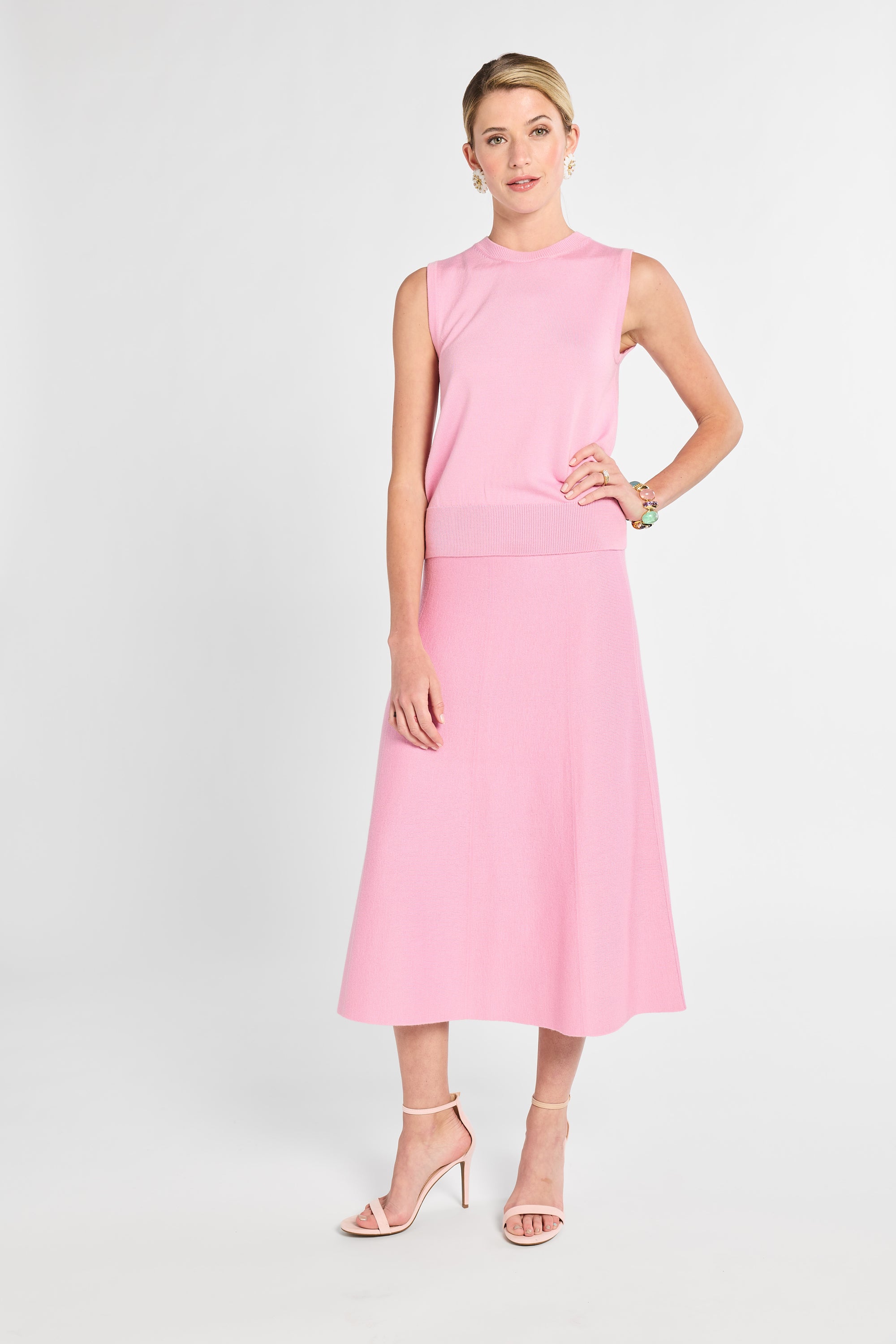 shell pink dress KRISTELLA MAXI DRESS | CONCH SHELL PINK GLITTER CRINKLE BROCADE