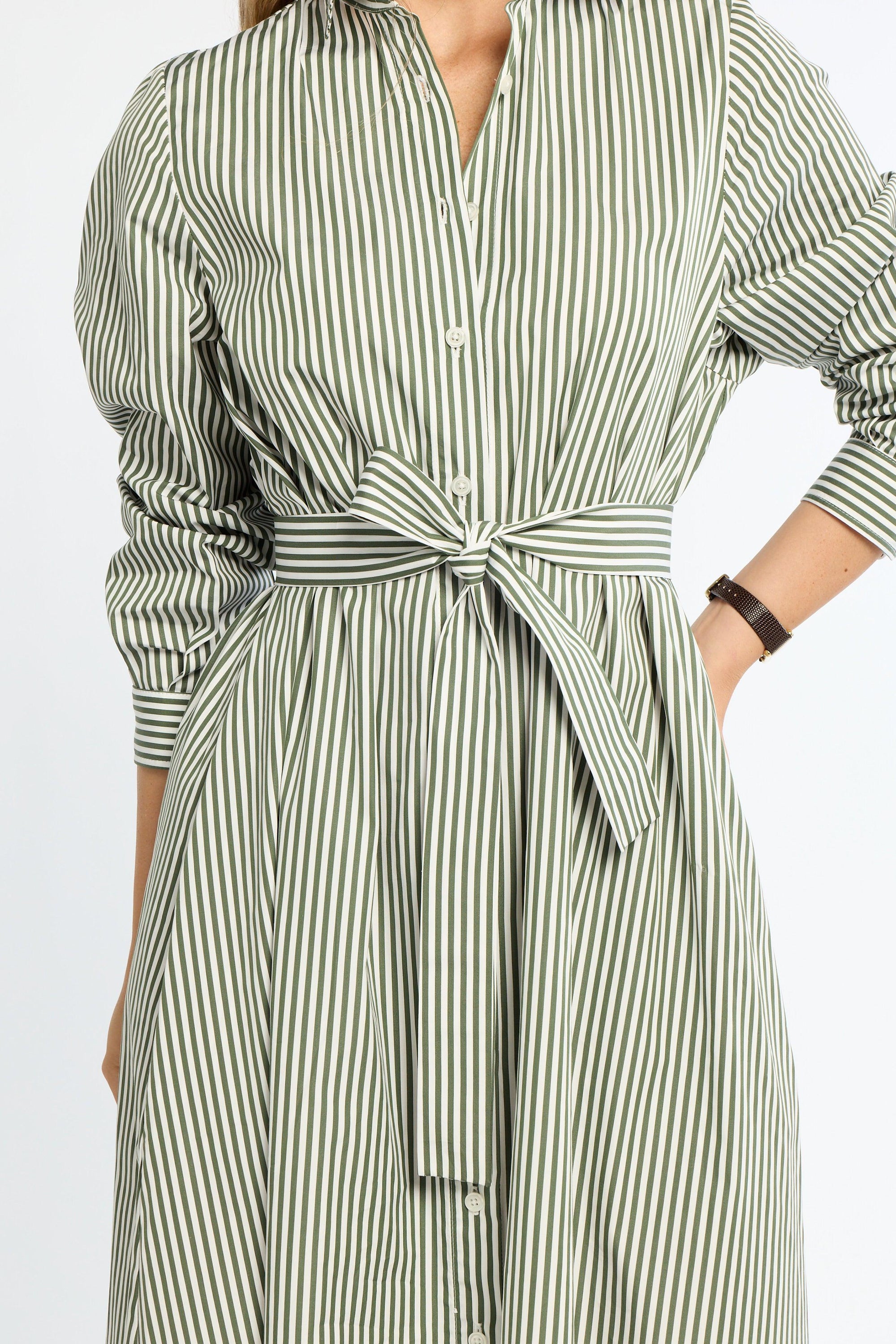 eleanor leftwich shirt dress Eleanor Shirt Dress Maroon Stripe / M / Pre-Order Core: Expected to ship in June