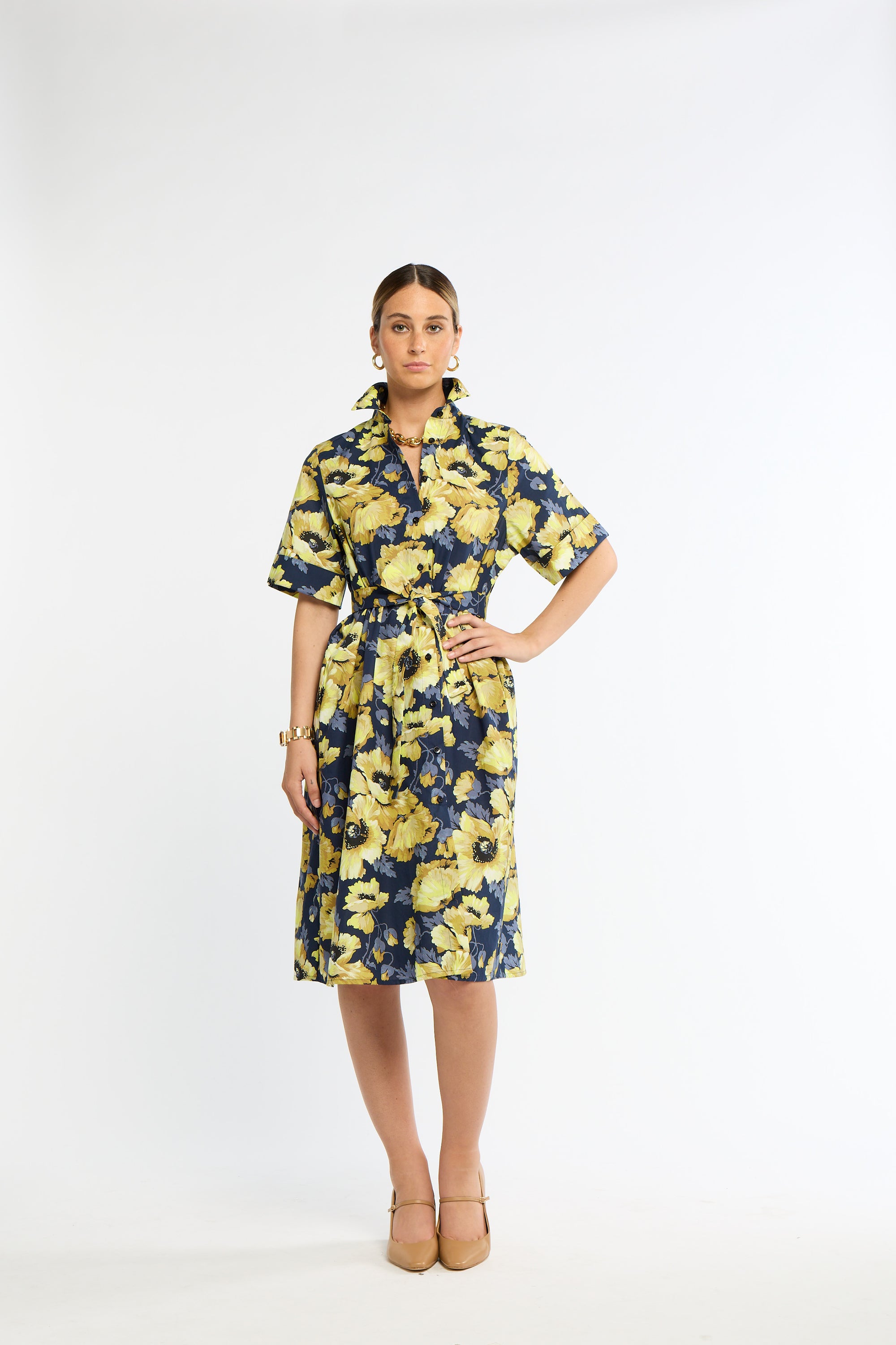 Michele Dress 3XL / Navy Floral Michele Dress 3XL / Navy Floral