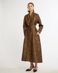 Limited Edition Eleanor Shirt Dress Navy & Copper Floral