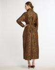 Limited Edition Eleanor Shirt Dress Navy & Copper Floral
