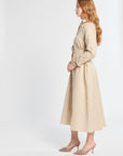 Side view of striped dress