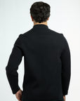 Men’s Shacket in Black, back view