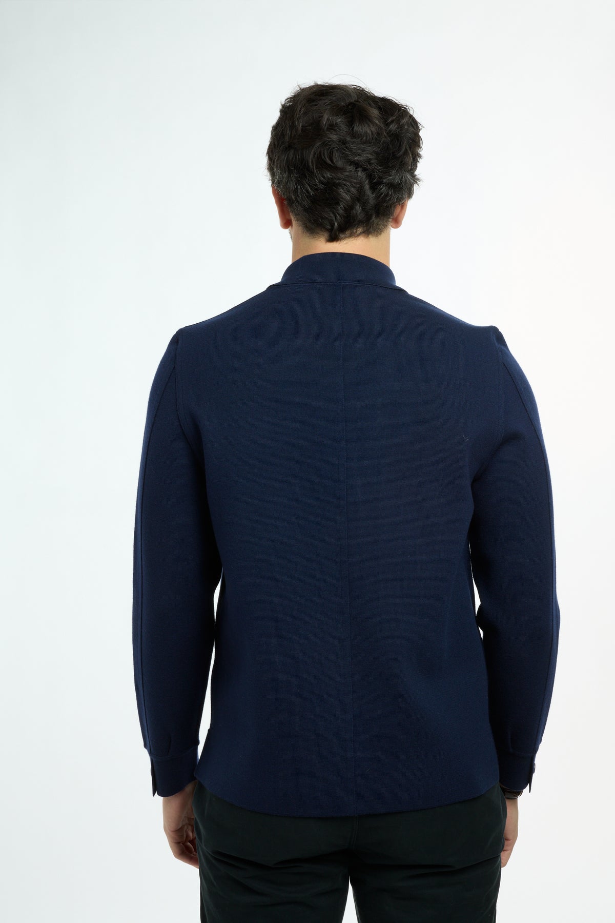 Men’s Shacket in Navy, back view