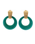 Eleanor Leftwich x Filigree Earrings Onyx & Dyed Magnesite in 14k