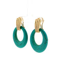 Eleanor Leftwich x Filigree Earrings Onyx & Dyed Magnesite in 14k