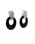 Eleanor Leftwich x Filigree Earrings Onyx & Rose Quartz in 14k