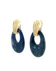 Eleanor Leftwich x Filigree Earrings Lapis & Orange Resin in 14k