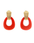 Eleanor Leftwich x Filigree Earrings Lapis & Orange Resin in 14k