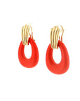 Eleanor Leftwich x Filigree Earrings Lapis & Orange Resin in 14k