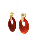 Eleanor Leftwich x Filigree Earrings Sodalite & Carnelian in 14k