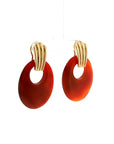 Eleanor Leftwich x Filigree Earrings Sodalite & Carnelian in 14k