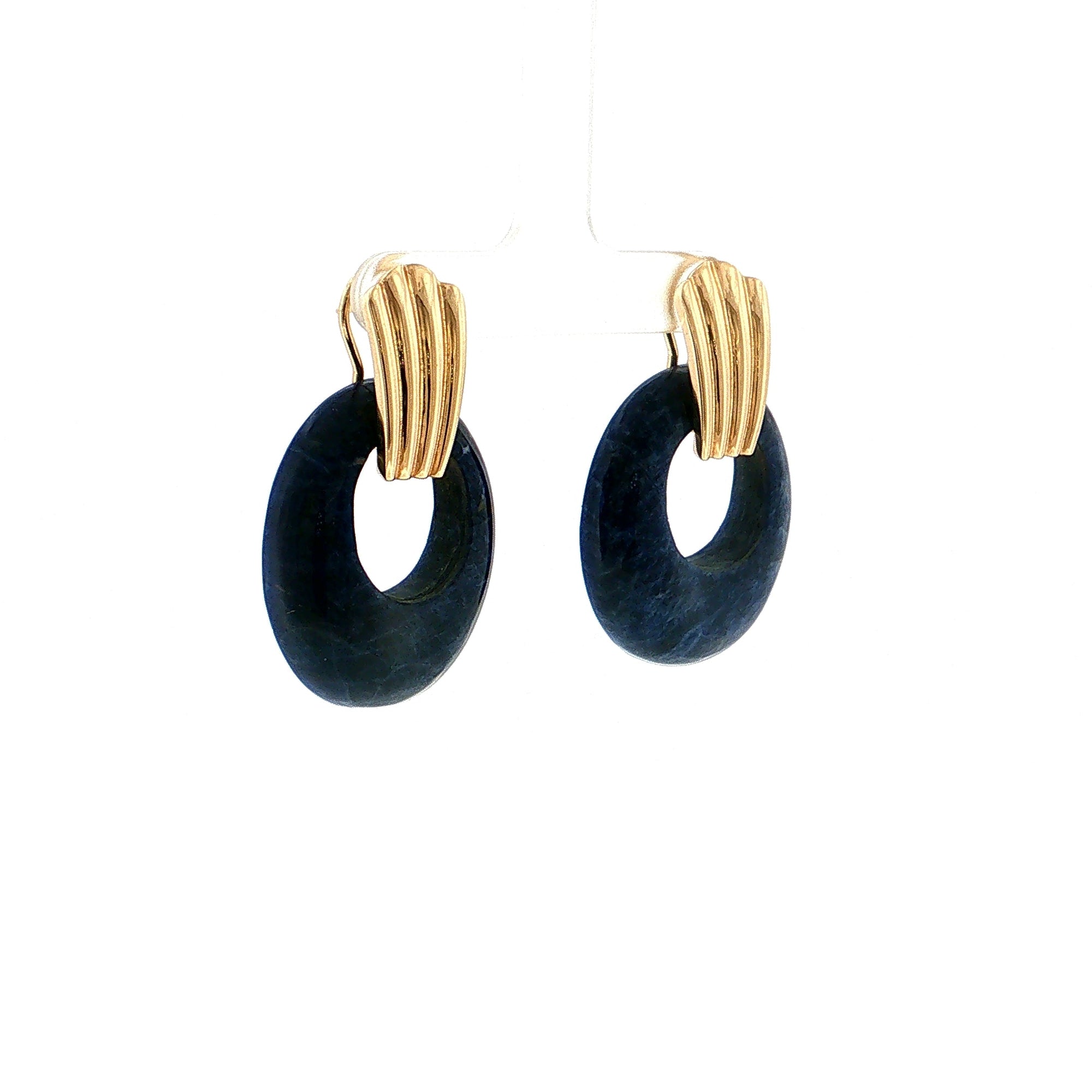 Eleanor Leftwich x Filigree Earrings Sodalite &amp; Carnelian in 14k