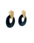 Eleanor Leftwich x Filigree Earrings Sodalite & Carnelian in 14k