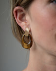 Eleanor Leftwich x Filigree Earrings Onyx & Tiger's Eye in 14k