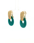 Eleanor Leftwich x Filigree Earrings Reconstituted Turquoise & Carnelian in 14k