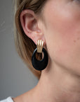 Eleanor Leftwich x Filigree Earrings Onyx & Tiger's Eye in 14k