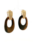 Eleanor Leftwich x Filigree Earrings Onyx & Tiger's Eye in 14k