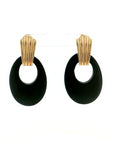 Eleanor Leftwich x Filigree Earrings Onyx & Tiger's Eye in 14k