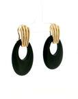 Eleanor Leftwich x Filigree Earrings Onyx & Tiger's Eye in 14k